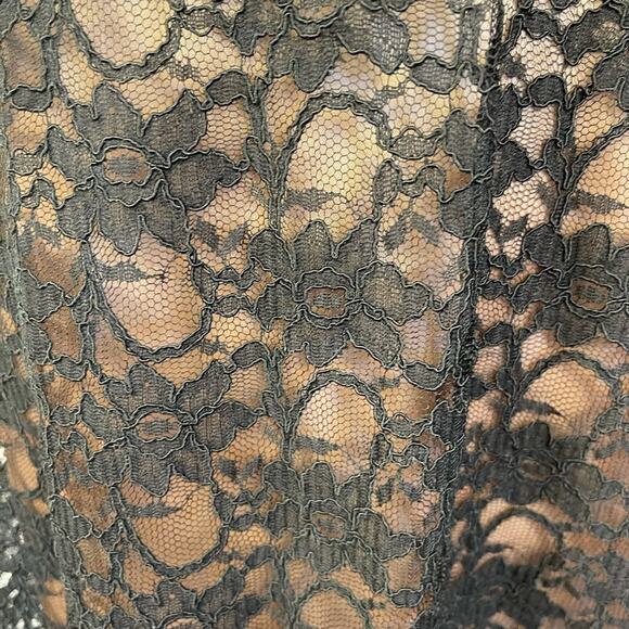 Eliza J Black Lace Halter Style Cocktail Dress Size 10 - Picture 7 of 11